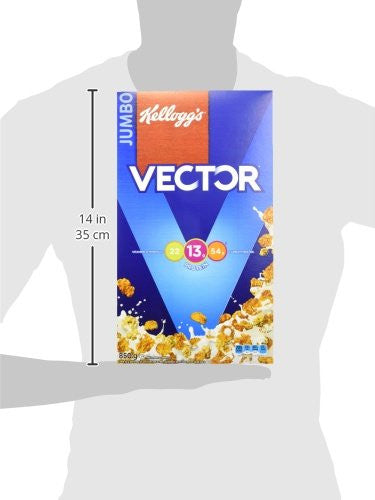 Kellogg's Vector Meal Replacement Cereal, Jumbo Size, 850g/30oz Box Size